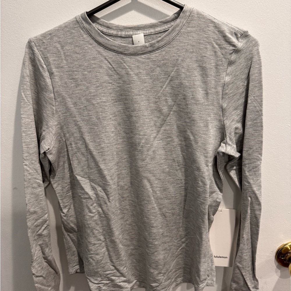 lululemon athletica Heather Gray Crewneck Tee